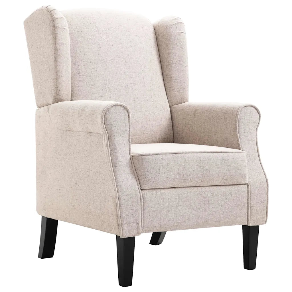 Poltrona | Sedia Relax Beige in Tessuto
