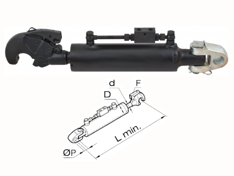 Braccio 3 punto idraulico Cermag trattori FORD e NEW HOLLAND lunghezza 580-670mm - 50585