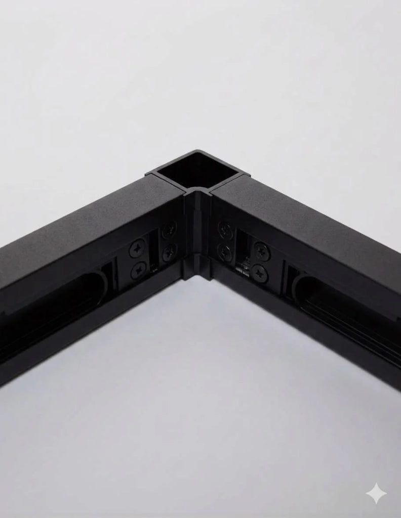 Box doccia ingresso angolare 2+2 THALASSA (BASIC) 120x75 cm Nero vetro trasparente