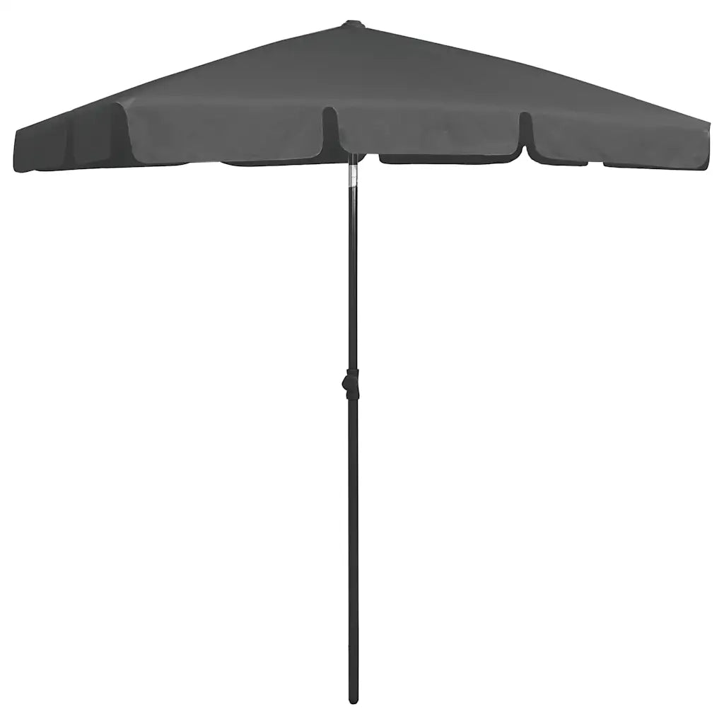 Ombrello | Parasolne da Spiaggia Antracite 180x120 cm