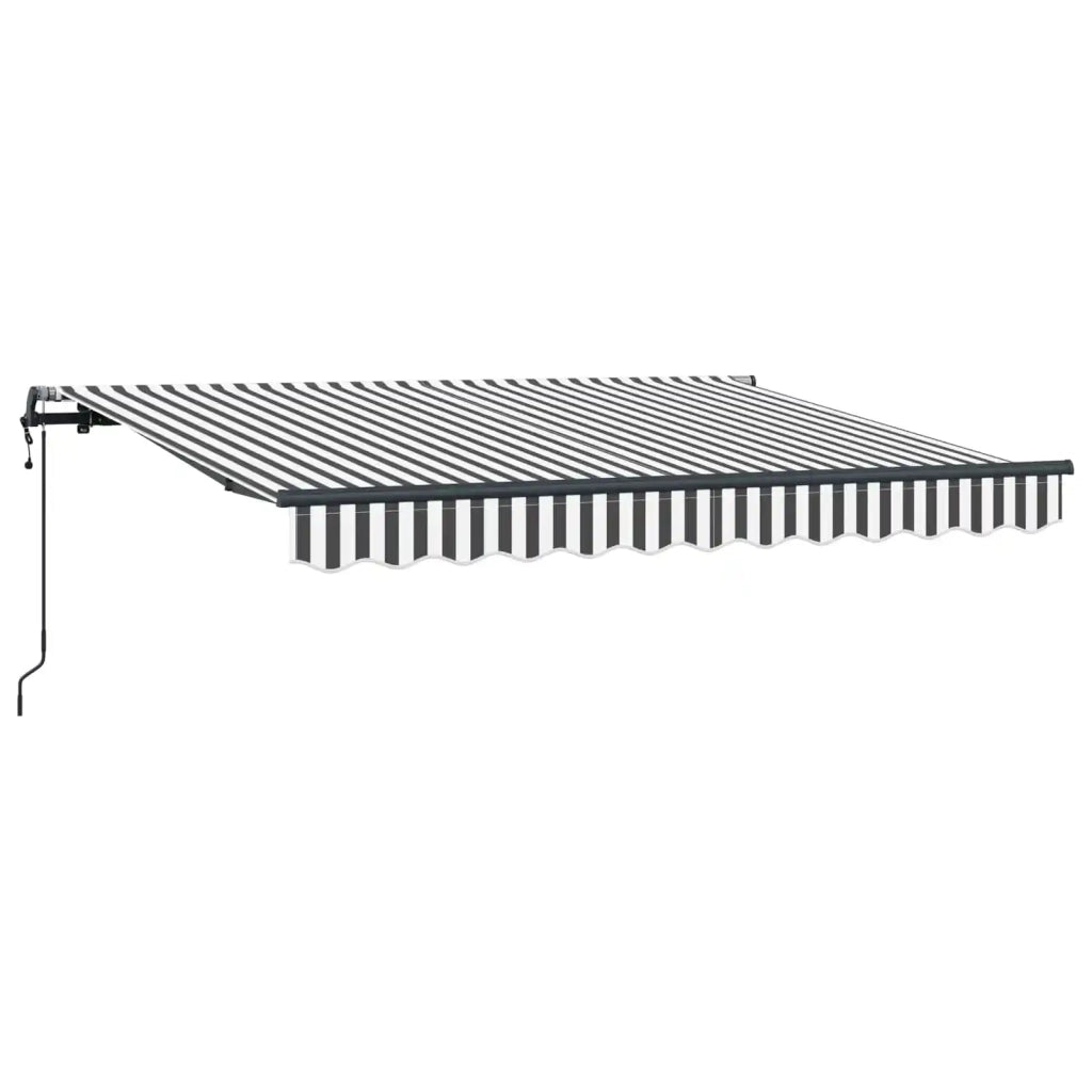 Tenda Retrattile Antracite 350 x 200 cm Tessuto 3329684