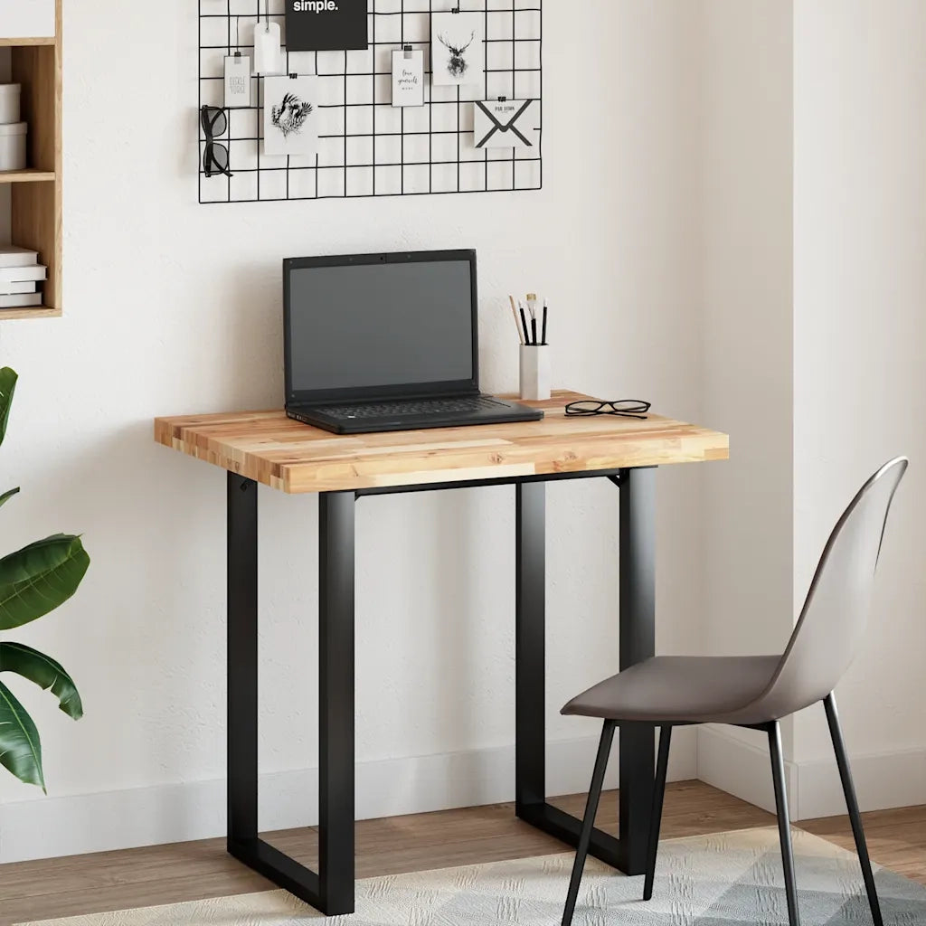 Piano Tavolo | Superficie Tavolo | Piano Scrivania Non Trattato 100x60x4cm Legno Massello Acacia