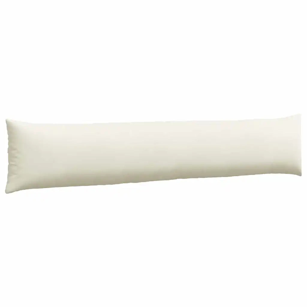 Cuscini da Divano 2 pz-Set di 2 Cuscini per Sofa Crema 200 x 40 cm Tessuto in Cords 358793