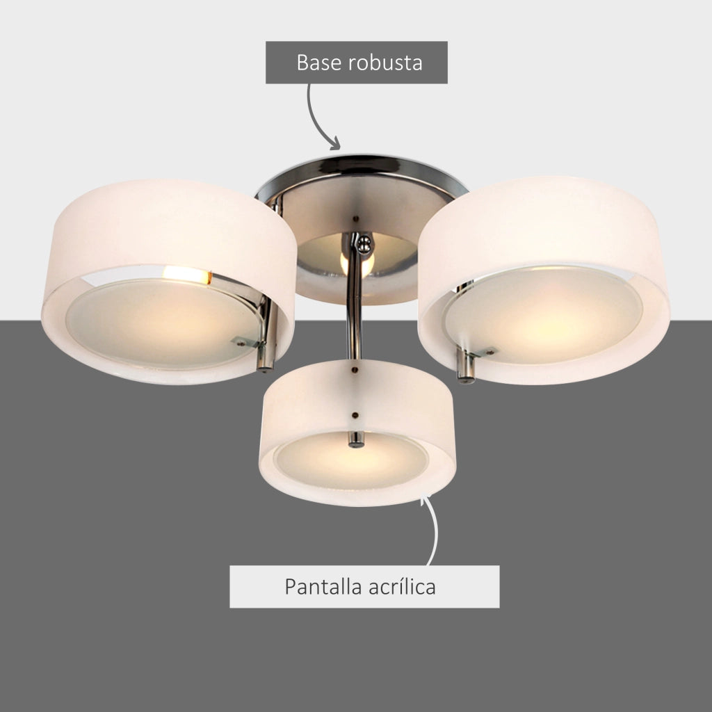 Lampada a Soffitto Goccia E27 ¨C zephmum ¨C Bianco Acrilico