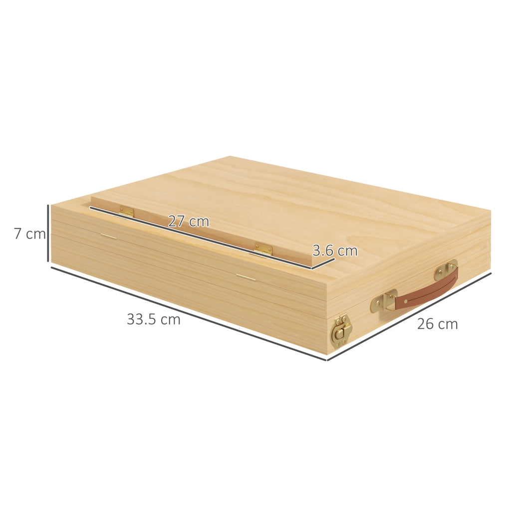 Cavalletto per Pittura Pieghevole in Legno con Cassetto ¨C Minimal ¨C 33.5x26x26 cm