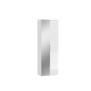 Armadio 4 porte BODITE – 2 porte con specchi – Bianco laccato