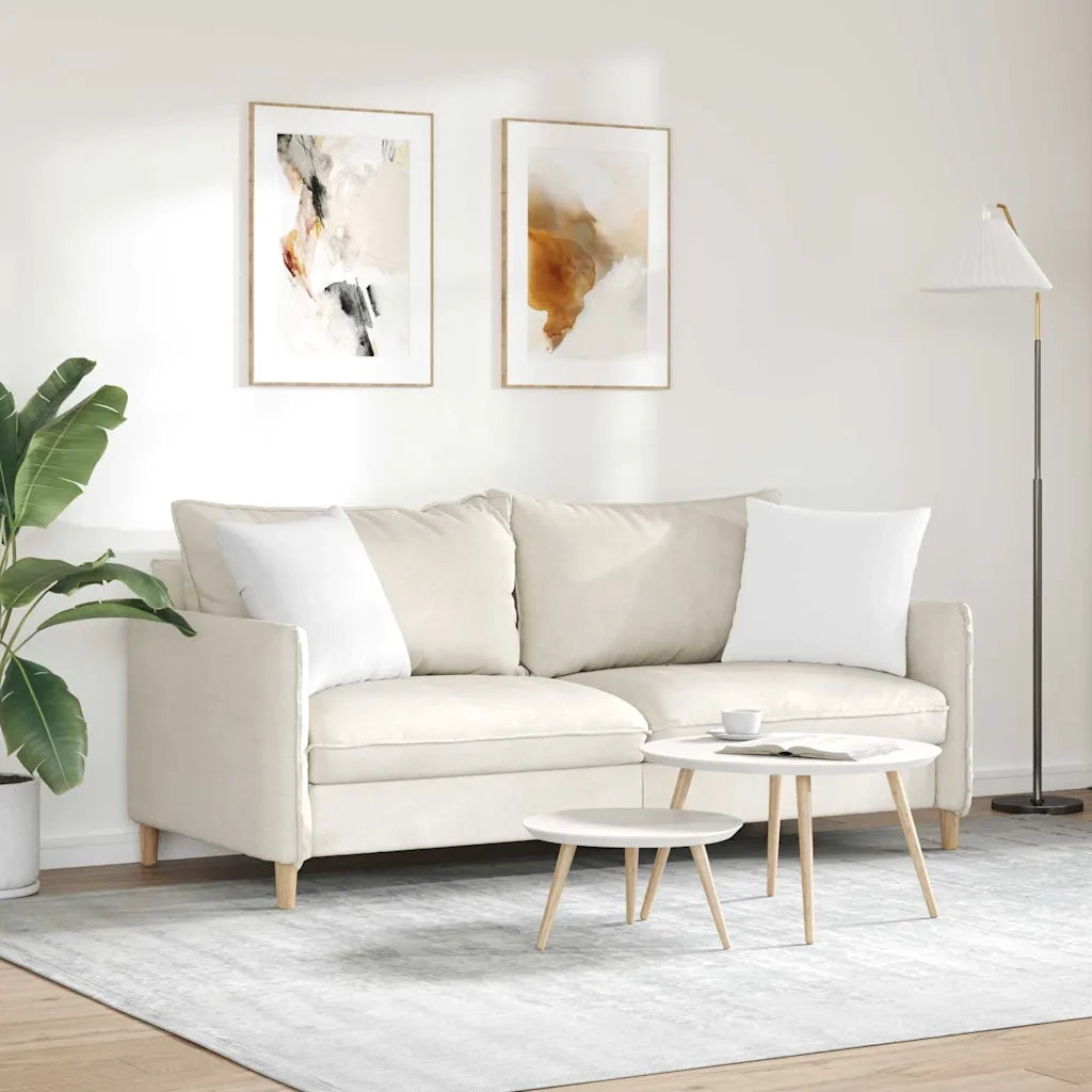 Cuscini da Divano 2 pcs Bianco 45 x 45 cm Tessuto 42013922