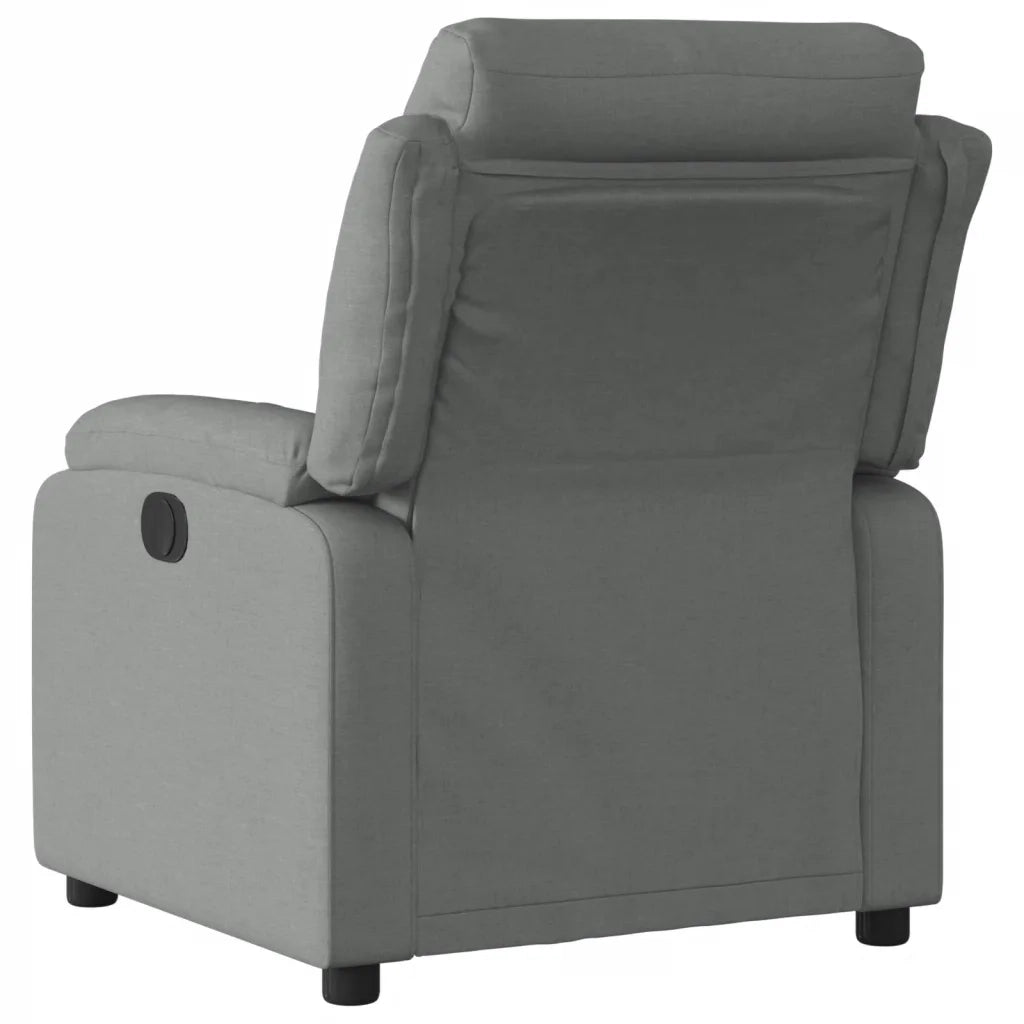 Poltrona reclinabile in tessuto grigio scuro 3205721