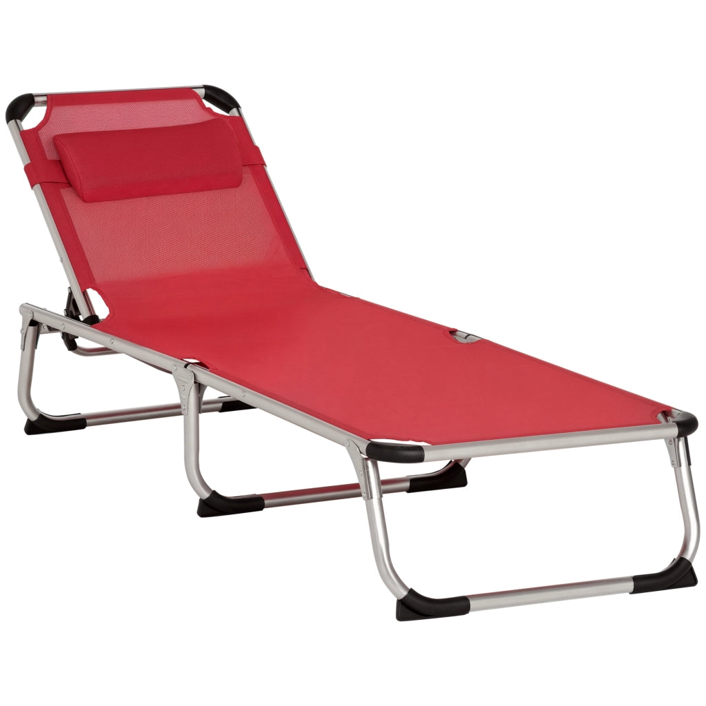 Sdraio pieghevole da giardino con cuscino ¨C Minimal ¨C Grigio 120 kg