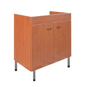 Sottolavello a 2 ante pieghevole 80×50 – Teak top inox