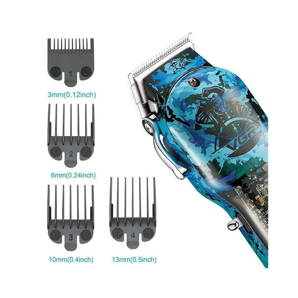 Trade Shop - Tagliacapelli Uomo Professionale Regola Tagliabarba Ricaricabile Batteria Vgr685 -