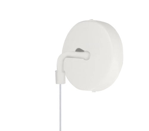 APPLIQUE BIANCO 1 LUCE PICCOLA VETRO AMBRA 1155BI-A-AM