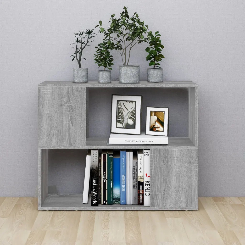 Libreria/Divisorio Grigio Sonoma 80x24x63 cm 826645