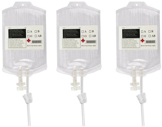Set di sacchetti per infusione 3 pezzi 350 ml - Riciclabile - Sacchetto per bevande - Accessori Halloween - Transparente - Facile da utilizzare