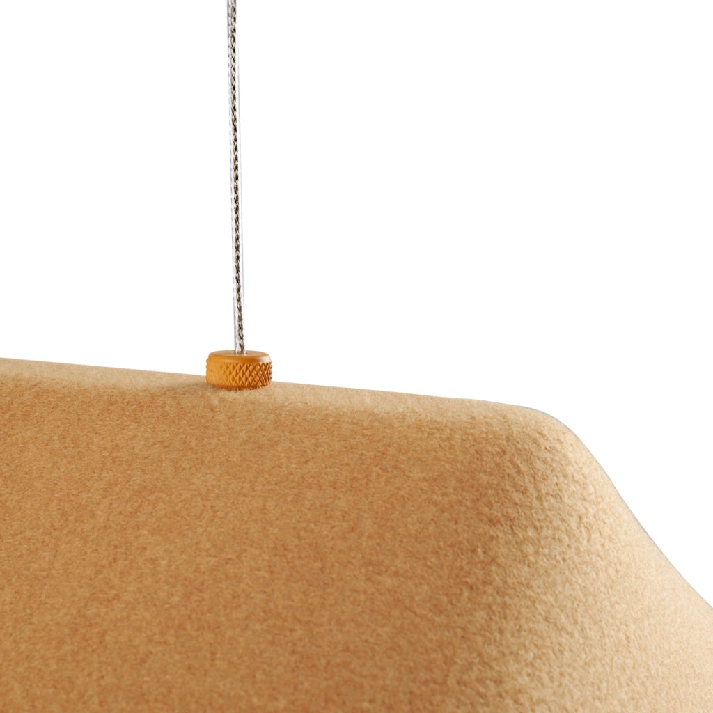 Lampada a sospensione in feltro gialla LED 8W Maxlight