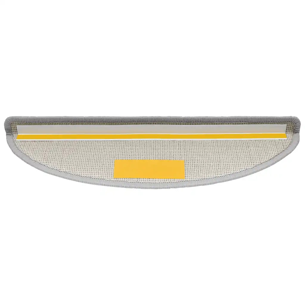 Tappetini per scale 30 pz 56x17x3 cm Grigio chiaro Semicircolari 3365736