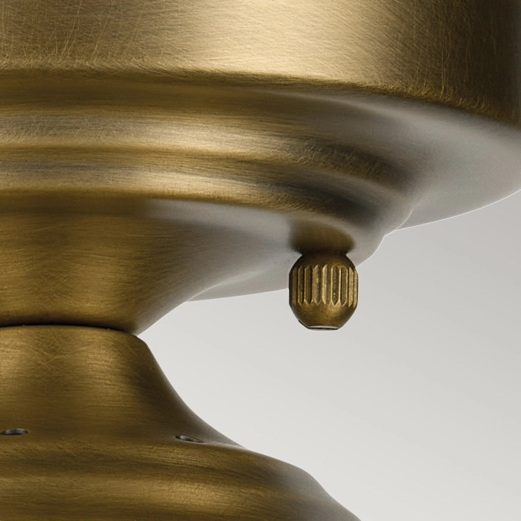 Plafoniera minimal ottone vetro bolle E27 Winslow Kichler