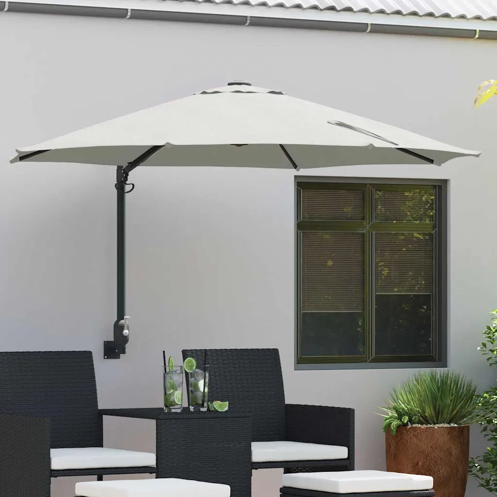 Ombrello da giardino Sabbia 248 x 248 x 148 cm 42003227