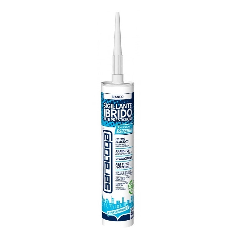 Saratoga SIGILLANTE IBRIDO PER ESTERNI 280ML BIANCO.