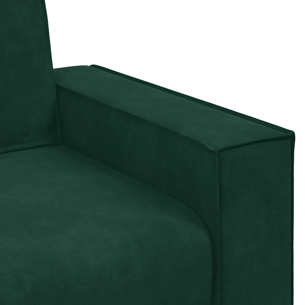 Divano a 2 Posti-Sofa 2 Posti Verde Scuro 120 cm in Velluto 907504