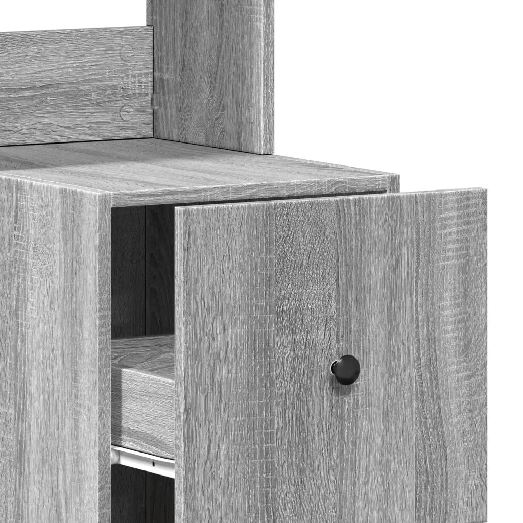 Pensile da cucina | Mobile da Cucina Grigio Sonoma 35x50x180cm in Legno Multistrato