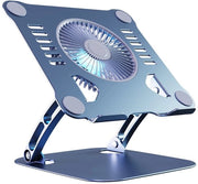 Stand per raffreddamento laptop in alluminio con ventilatore