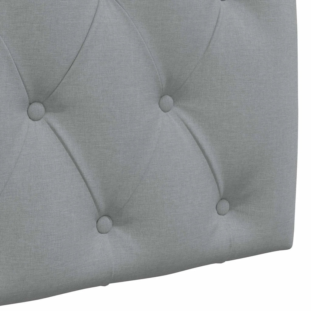 Testiera | Testata sospesa Con luce LED Grigio Chiaro Tessuto