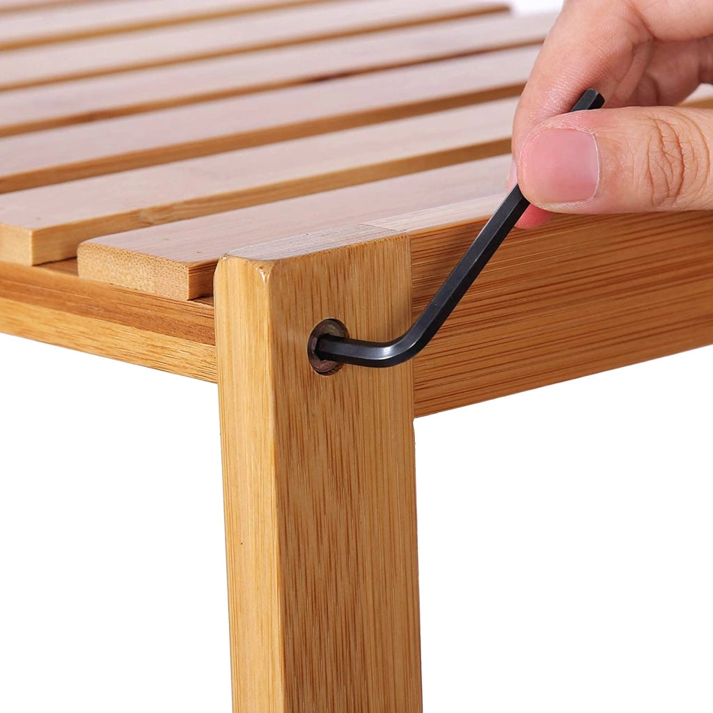 Valora BAMBOO SHELF Scaffale in bambù naturale con 5 ripiani