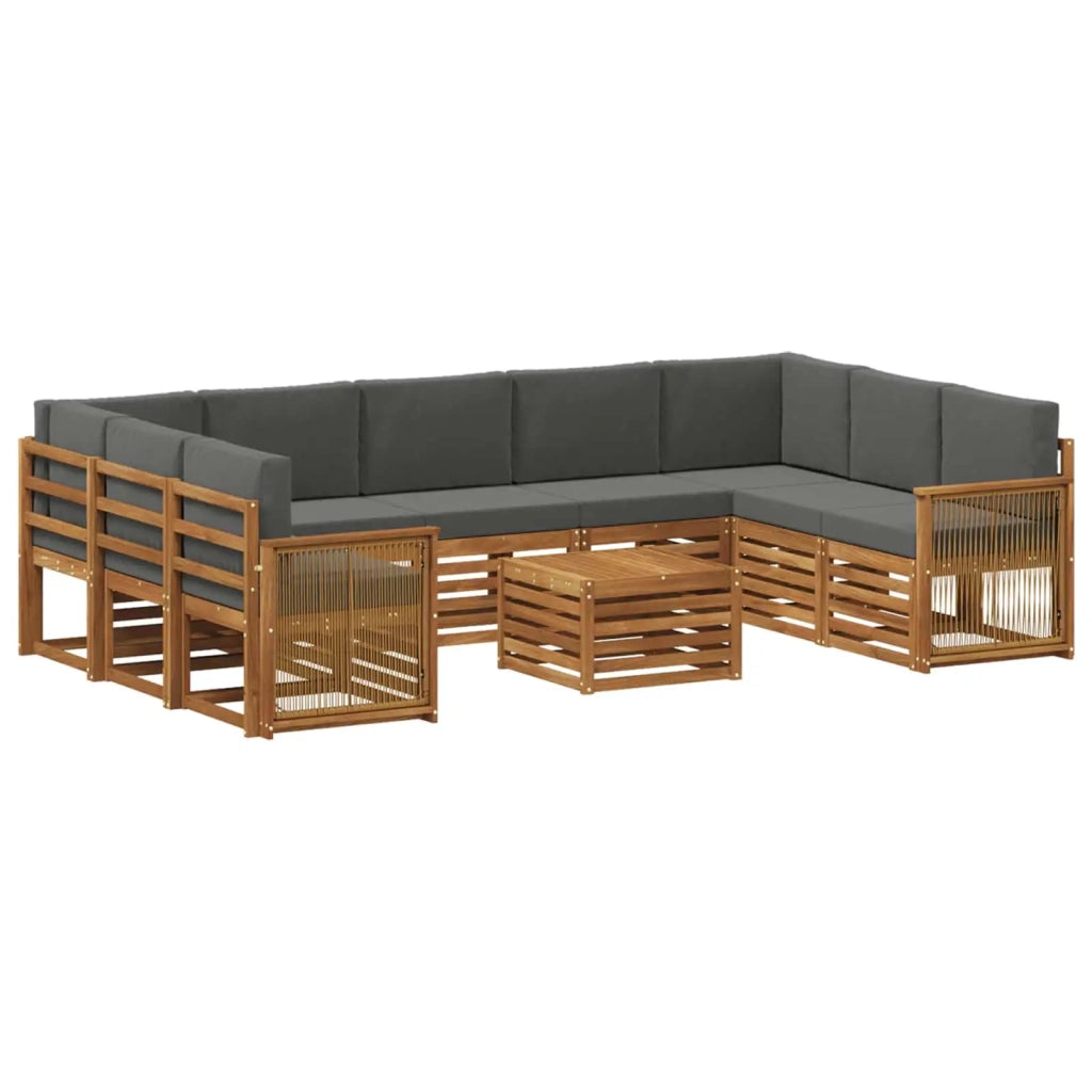 Set divani Legno di Acacia Massello 3384868