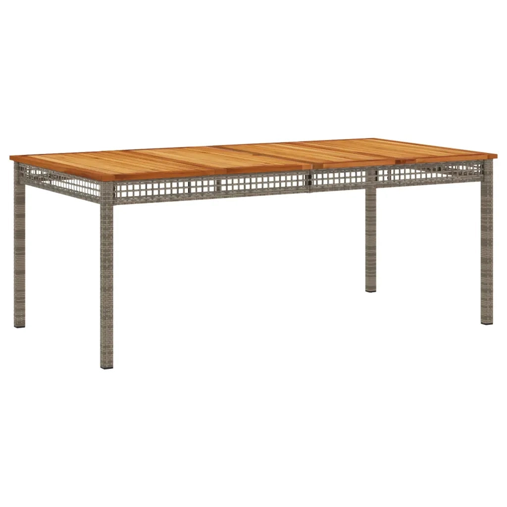 Set da Pranzo da Giardino 9 pz con Cuscini in Polyrattan Grigio 3213574