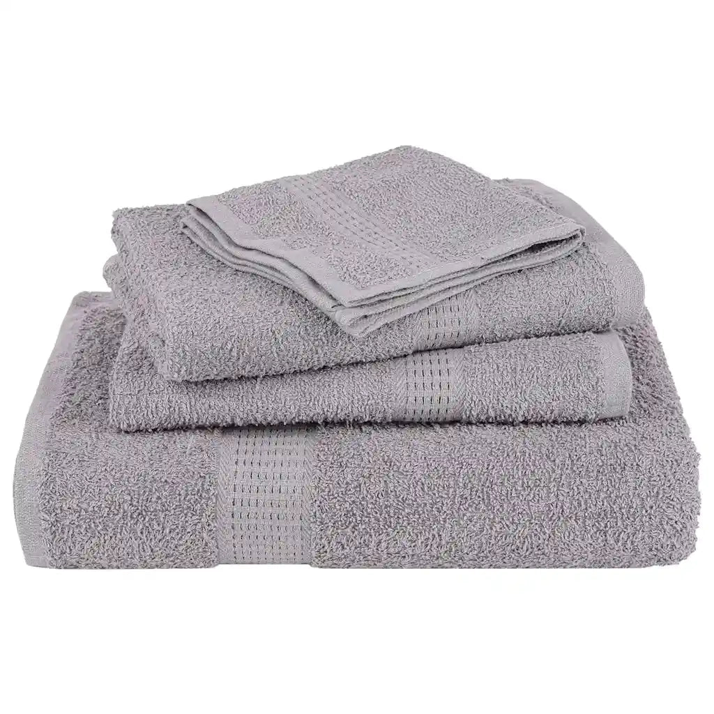 Asciugamani da bagno FROGN 4 pz Grigio 30x30 cm 360 g/m² 136825