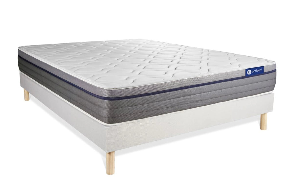 Kit rete e materasso Actilatex zen 130x220cm - Spessore : 26cm - Lattice e memory foam - Bilanciato -