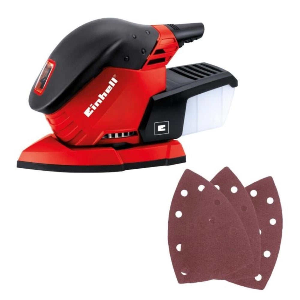 Levigatrice Orbitale 130W Palmare EINHELL TE-OS 1320 Con Accessori