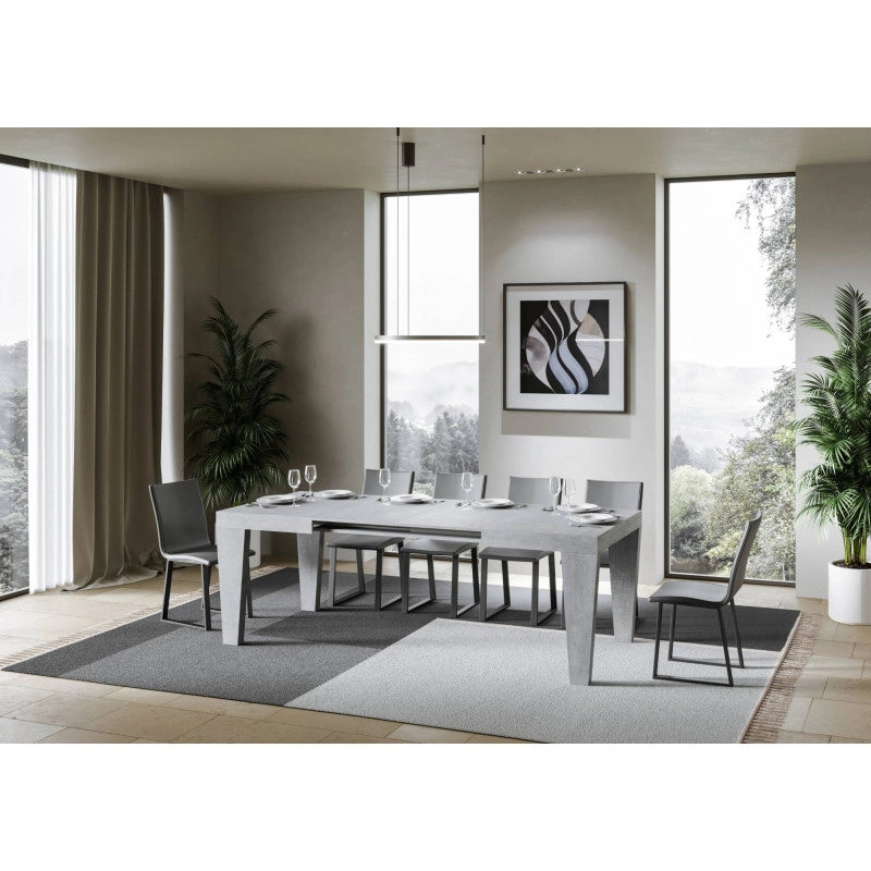 Tavolo allungabile 140/400x90 cm Spimbo - Cemento