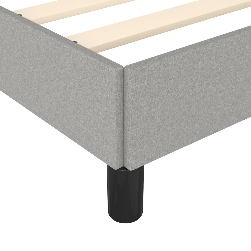 Giroletto senza Materasso Grigio Chiaro 90x200 cm Tessuto 346688