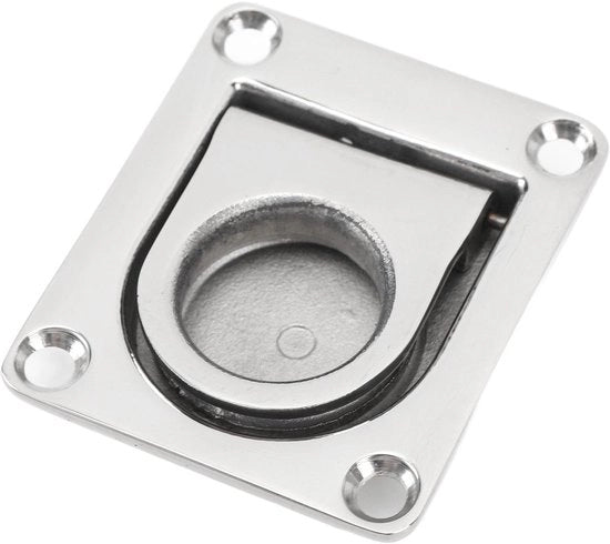 Maniglia a Gomito 316 Acciaio Inossidabile - Maniglia di Apertura - Maniglia a Tasto - Per Barche, Coperture e Mobili - Resistente ai Colpi - Progetto Duraturo