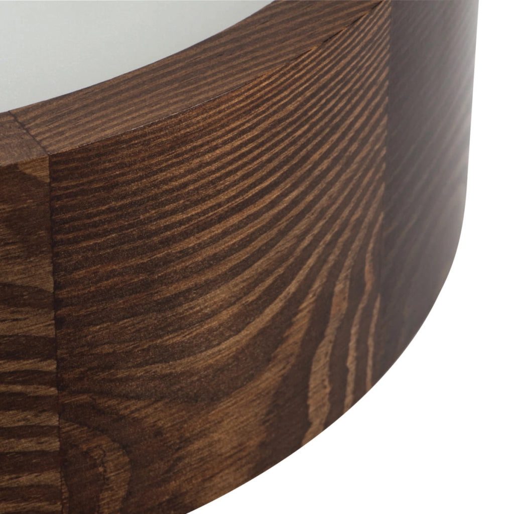 Plafoniera Kanlux Jasmin wengé legno/vetro 3xE27 48cm