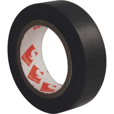 NASTRO PVC ISOLANTE SCAPA - NERO MM 15 ML 10- 20 pezzi