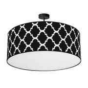 Lampada soffitto Milagro Pierre 3xE27 70cm nera/bianca