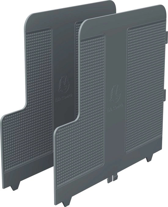 Set di separatori aggiuntivi per scrivania ECOBlack - Grigio scuro - 39107D
