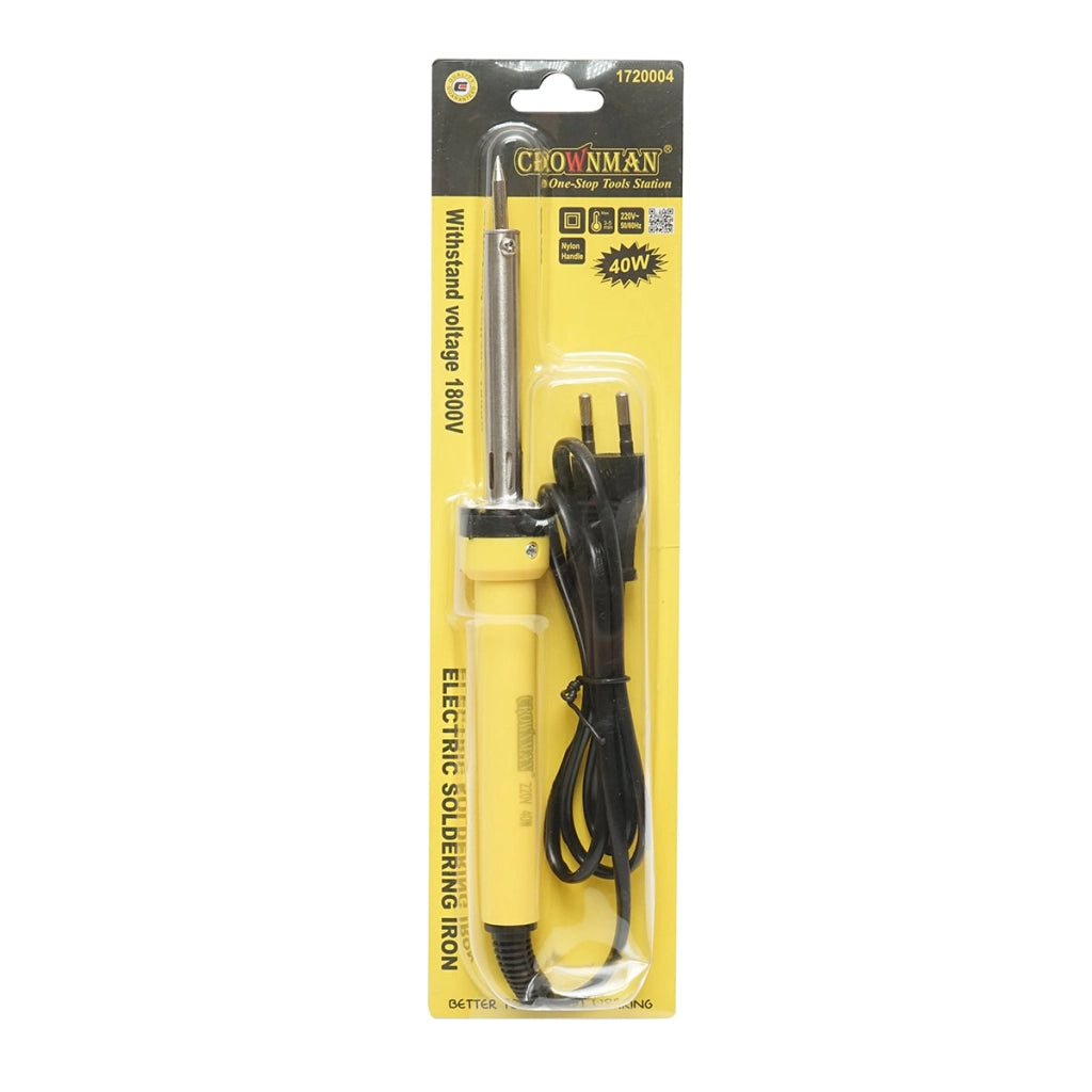 Saldatore elettrico 40W, 220V con punta affilata tipo Letcon, Crownman