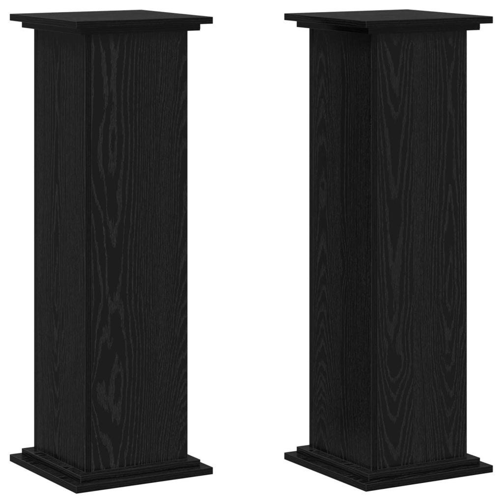 Supporto per piante Rovere Nero 33 x 33 x 100 cm 869238