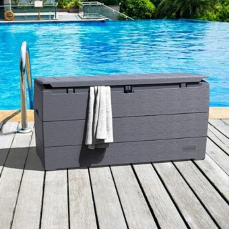Baule in PVC Ezooza 116,5 x 45 x 56 cm, colore Grigio, 270 litri