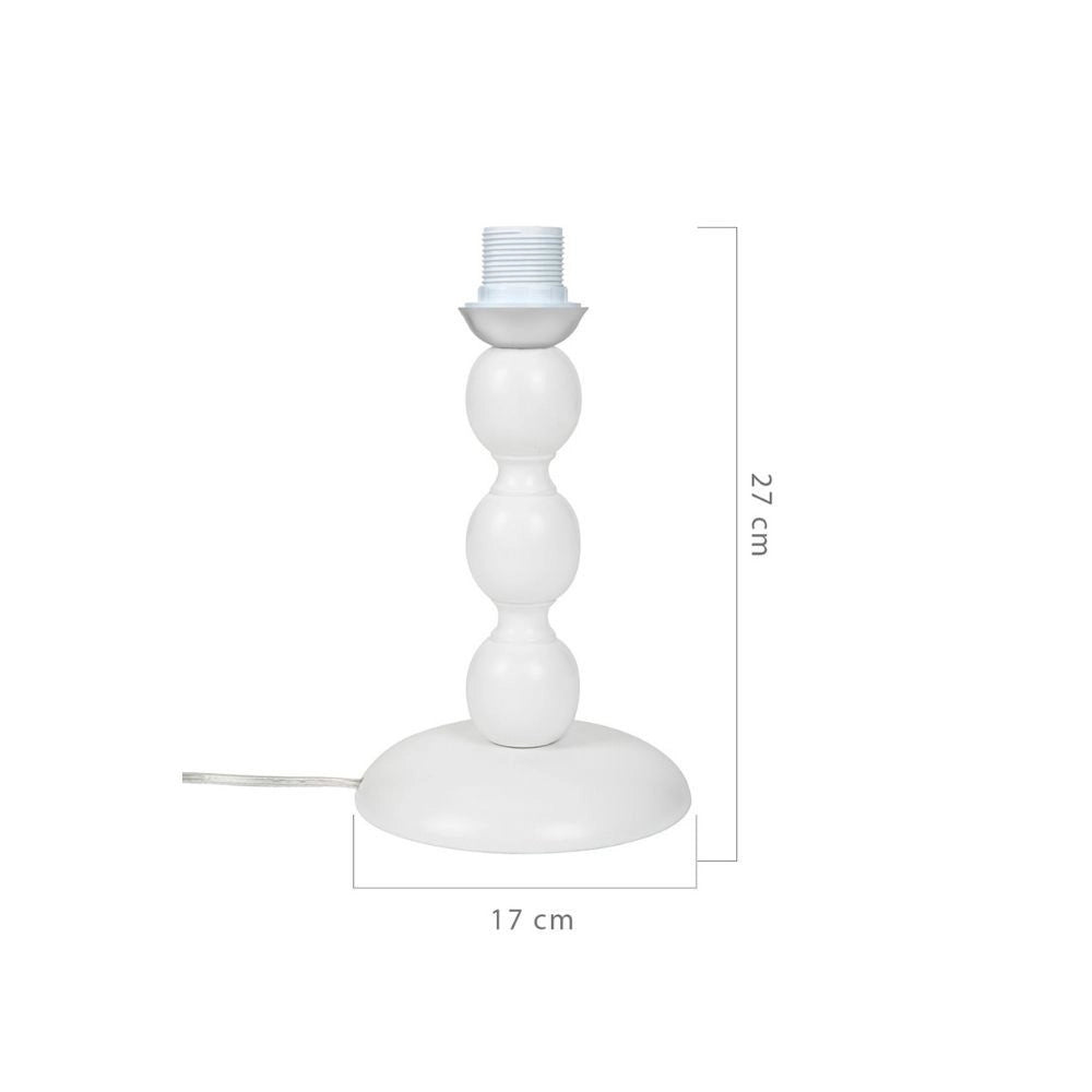 Lampada da tavolo base bianca e paralume colore rosso LAGUNAH272865