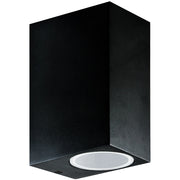 Applique esterna Polux Boston nera 2xGU10 su/giù IP44