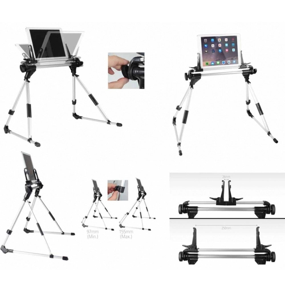 Trade Shop - Stand Supporto Multiuso Regolabile Tavolo Letto Scrivania Ipad Tablet Andorid Pc -