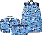 Set di borse da scuola + borsa per il pranzo + borsa per laptop
