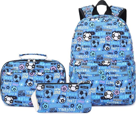 Set di borse da scuola + borsa per il pranzo + borsa per laptop