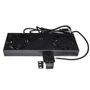Armadio rack kit 2 ventole con term ostato per armadi rack a muro nero - LKVENT2