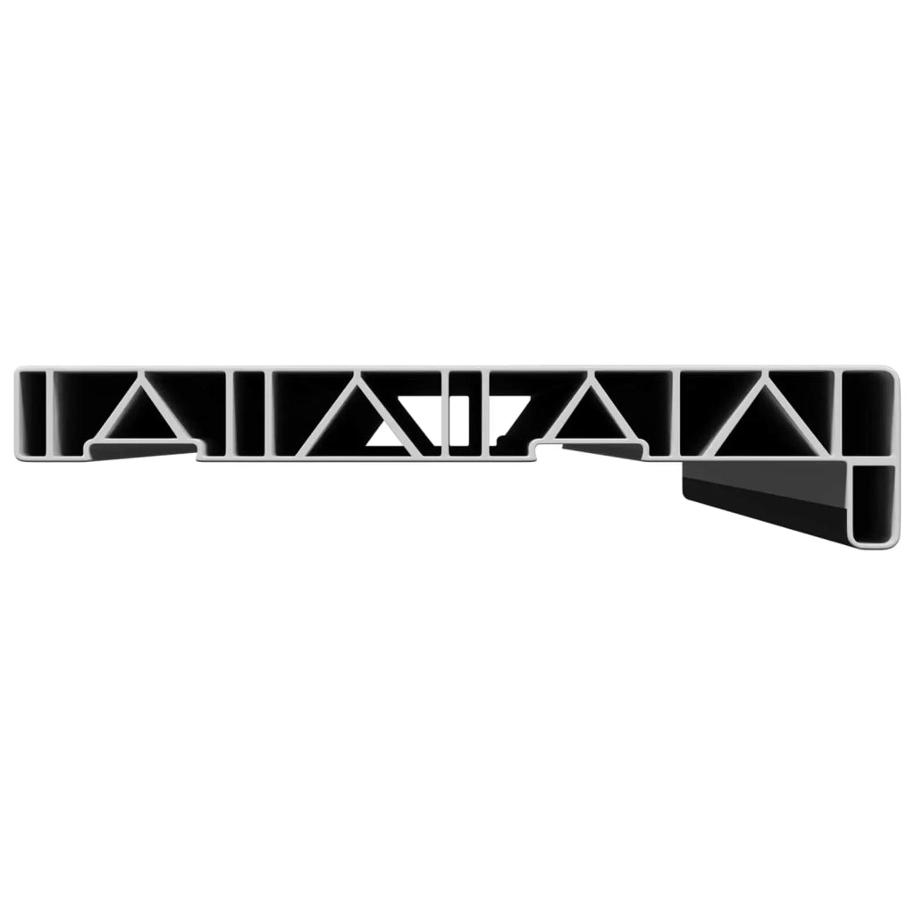 Soglia della Finestra Nero con Venature del Legno PVC CFW6457561